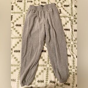 Gray sweatpants